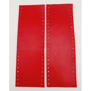 Çanta Aksesuar Suni Deri Tutma Sapı Kırmızı Simit Sap 18x6 Cm