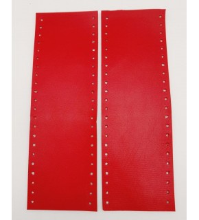 Çanta Aksesuar Suni Deri Tutma Sapı Kırmızı Simit Sap 18x6 Cm