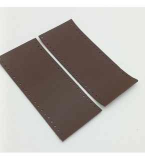 Çanta Aksesuar Suni Deri Tutma Sapı Koyu Kahverengi Simit Sap 17x7.5 Cm