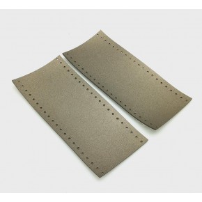 Çanta Aksesuar Suni Deri Tutma Sapı Parlak Gri Simit Sap 17x7.5 Cm