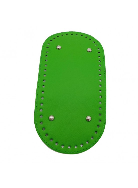 Çanta Aksesuar Suni Deri Yeşil Renk 25X12 cm Oval Çanta Tabanı