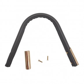 Çanta Aksesuar Suni Derili Metal Çanta Sapı Gri Renk Light Gold Metal 1 Adet