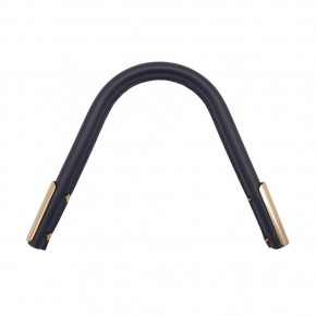 Çanta Aksesuar Suni Derili Metal Çanta Sapı Lacivert Renk Light Gold Metal 1 Adet