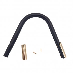 Çanta Aksesuar Suni Derili Metal Çanta Sapı Lacivert Renk Light Gold Metal 1 Adet