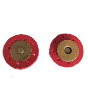 Çanta Aksesuar Suni Derili Mıknatıs Kırmızı