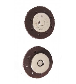 Çanta Aksesuar Suni Derili Mıknatıs Koyu Kahve