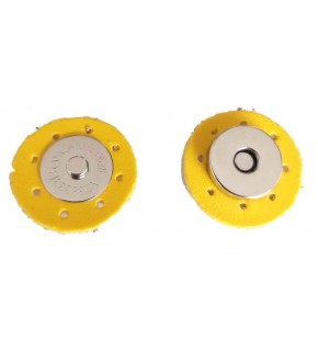 Çanta Aksesuar Suni Derili Mıknatıs Sarı