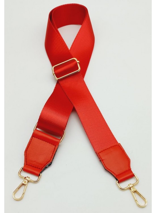 Çanta Aksesuar Suni Derili Polyester Kolon 120X4 Cm Kırmızı Light Gold Metalli Çanta Aksesuar Suni Derili Polyester Kolon 120X4 Cm Kırmızı Light Gold Metalli