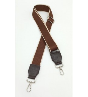 Çanta Aksesuar Suni Derili Polyester Kolon 120X4 Cm No:1 Gümüş Metalli