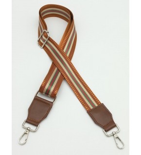 Çanta Aksesuar Suni Derili Polyester Kolon 120X4 Cm No:3 Gümüş Metalli