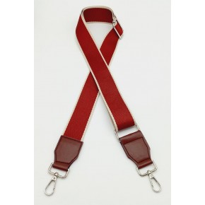 Çanta Aksesuar Suni Derili Polyester Kolon 120X4 Cm No:4 Gümüş Metalli