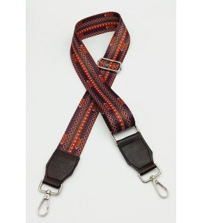 Çanta Aksesuar Suni Derili Polyester Kolon 120X4 Cm No:6 Gümüş Metalli