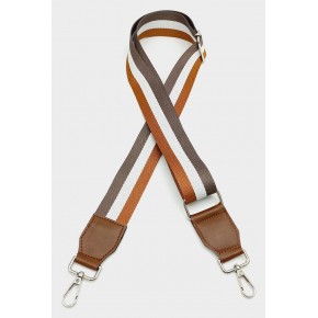 Çanta Aksesuar Suni Derili Polyester Kolon 120X4 Cm No:7 Gümüş Metalli