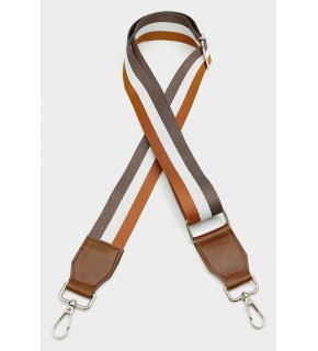 Çanta Aksesuar Suni Derili Polyester Kolon 120X4 Cm No:7 Gümüş Metalli