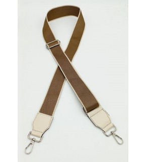 Çanta Aksesuar Suni Derili Polyester Kolon 120X4 Cm No:8 Gümüş Metalli