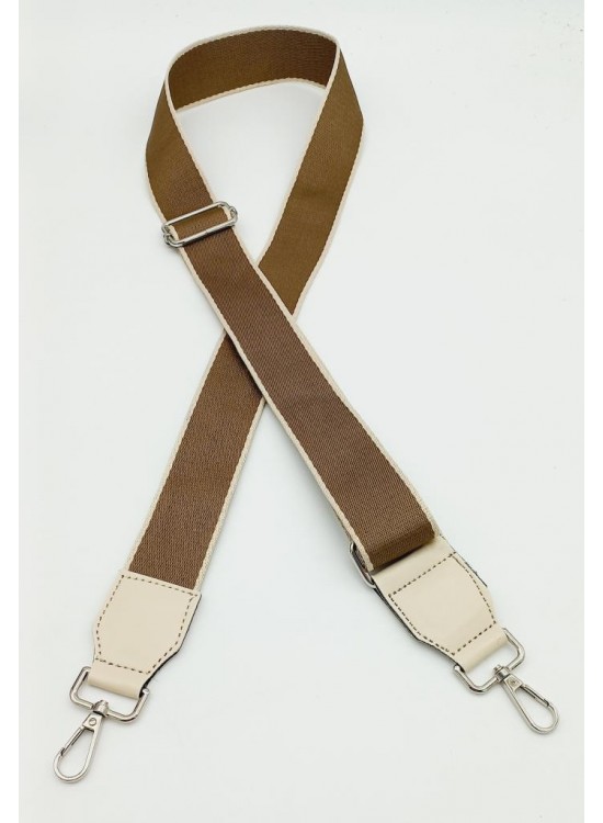 Çanta Aksesuar Suni Derili Polyester Kolon 120X4 Cm No:8 Gümüş Metalli