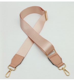Çanta Aksesuar Suni Derili Polyester Kolon 120X4 Cm Pudra Light Gold Metalli