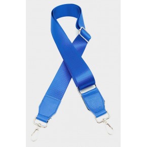 Çanta Aksesuar Suni Derili Polyester Kolon 120X4 Cm Saks Mavi Gümüş Metalli