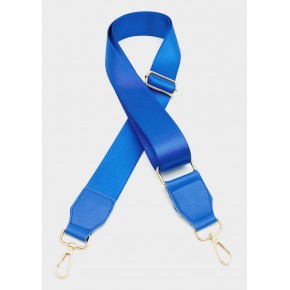 Çanta Aksesuar Suni Derili Polyester Kolon 120X4 Cm Saks Mavi Light Gold Metalli