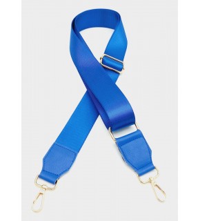 Çanta Aksesuar Suni Derili Polyester Kolon 120X4 Cm Saks Mavi Light Gold Metalli