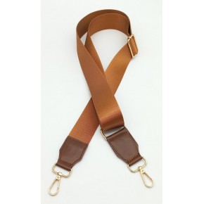 Çanta Aksesuar Suni Derili Polyester Kolon 120X4 Cm Taba Light Gold Metalli