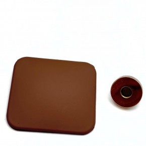 Çanta Aksesuar Sütlü Kahve  5x4.5 cm Mıknatıslı Mat  Kilit