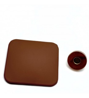 Çanta Aksesuar Sütlü Kahve  5x4.5 cm Mıknatıslı Mat  Kilit