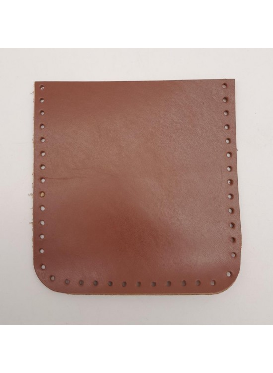 Çanta Aksesuar Sütlü Kahve Gerçek Deri 12x12 cm Cep