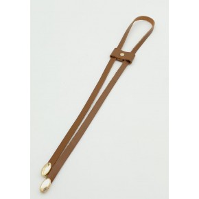 Çanta Aksesuar Sütlü Kahve Gerçek Deri Büzgü Light Gold Metalli