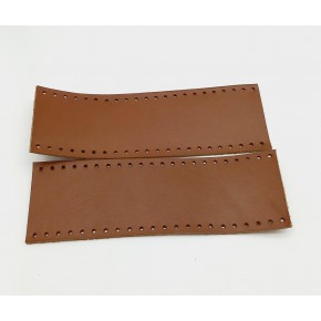 Çanta Aksesuar Sütlü Kahve Gerçek Deri Tutma Sapı 18X6 Cm Simit Sap