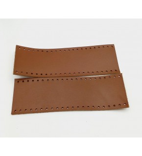 Çanta Aksesuar Sütlü Kahve Gerçek Deri Tutma Sapı 18X6 Cm Simit Sap