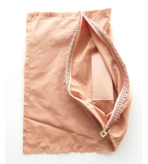 Çanta Aksesuar Sütlü Kahve Renk 38X38 Cm, Dikilmiş Halde, Fermuarlı Astar