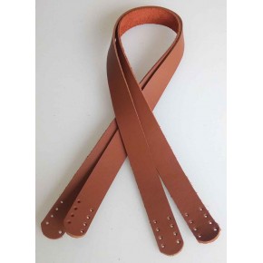 Çanta Aksesuar Sütlü Kahve Renk Gerçek Deri 70X2.3 Cm Çift Sap