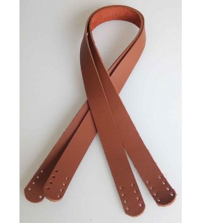 Çanta Aksesuar Sütlü Kahve Renk Gerçek Deri 70X2.3 Cm Çift Sap