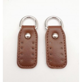 Çanta Aksesuar Taba Çift Kat Dikişli Suni Deri Sapucu Böce Gümüş Metalli