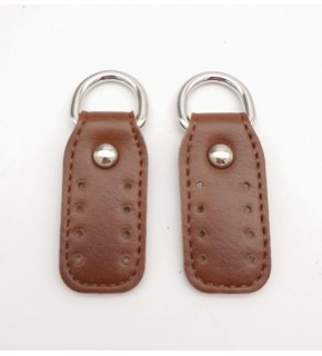 Çanta Aksesuar Taba Çift Kat Dikişli Suni Deri Sapucu Böce Gümüş Metalli