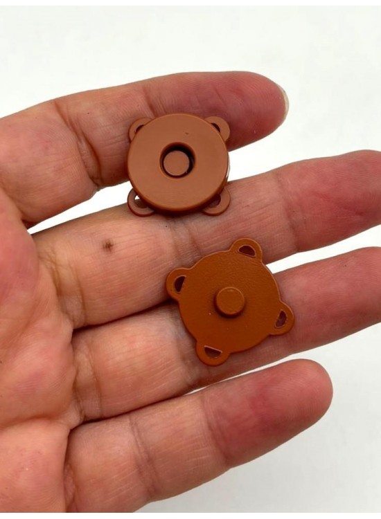 Çanta Aksesuar Taba Dikilebilir Mıknatıslı Çıtçıt