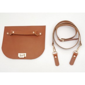 Çanta Aksesuar Taba Gerçek Deri 130x2 cm Ayarlı Saplı Çanta Çanta Seti Light Gold Metalli