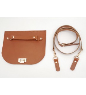 Çanta Aksesuar Taba Gerçek Deri 130x2 cm Ayarlı Saplı Çanta Çanta Seti Light Gold Metalli