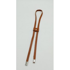 Çanta Aksesuar Taba Gerçek Deri Büzgü Gümüş Metalli