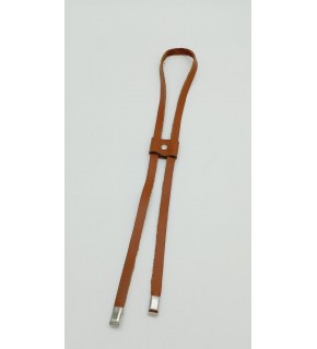 Çanta Aksesuar Taba Gerçek Deri Büzgü Gümüş Metalli