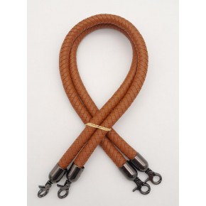 Çanta Aksesuar Taba Örme Çanta Sapı Füme Metal