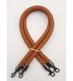 Çanta Aksesuar Taba Örme Çanta Sapı Füme Metal