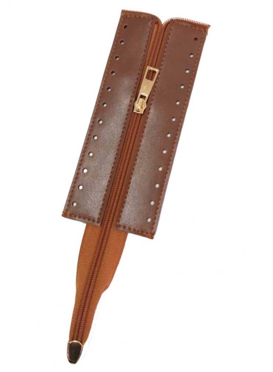 Çanta Aksesuar Taba Renk 17 Cm Derili Fermuar