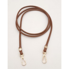 Çanta Aksesuar Taba Renk 5 mm Suni Deri Spagetti Model Çanta Sapı Light Gold Metal