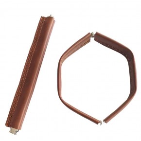 Çanta Aksesuar Taba Renk Derili Metal Çanta Ağzı 24 Cm