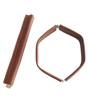 Çanta Aksesuar Taba Renk Derili Metal Çanta Ağzı 24 Cm