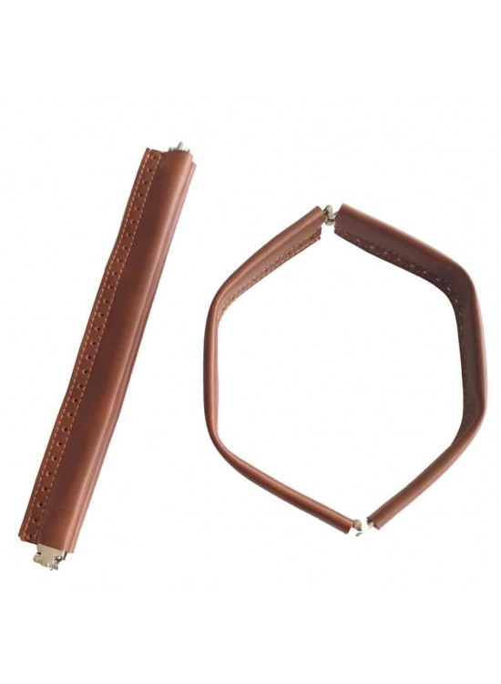 Çanta Aksesuar Taba Renk Derili Metal Çanta Ağzı 24 Cm