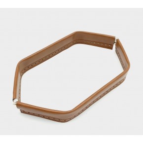 Çanta Aksesuar Taba Renk Derili Metal Çanta Ağzı 30 Cm