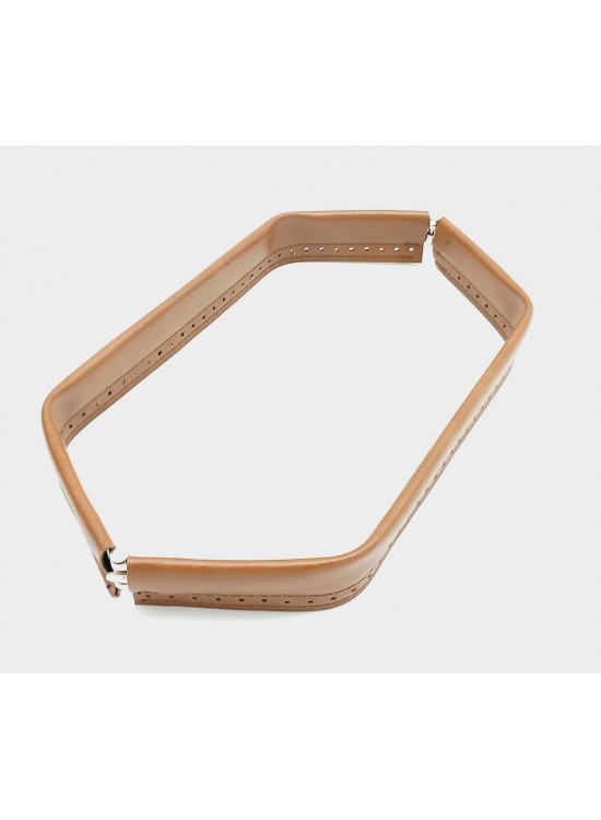 Çanta Aksesuar Taba Renk Derili Metal Çanta Ağzı 33 Cm Çanta Aksesuar Taba Renk Derili Metal Çanta Ağzı 33 Cm